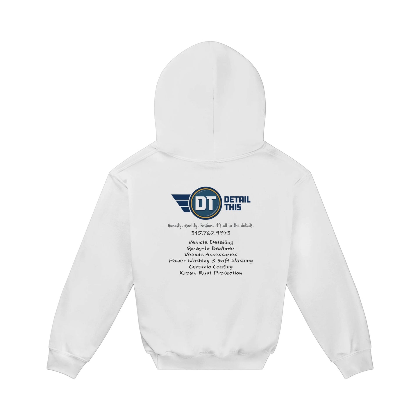 Classic Kids Pullover Hoodie White